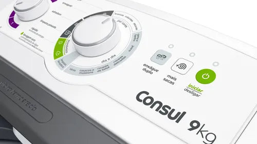 Máquina de lavar 9kg econômica Cwb09bb Consul cor branco