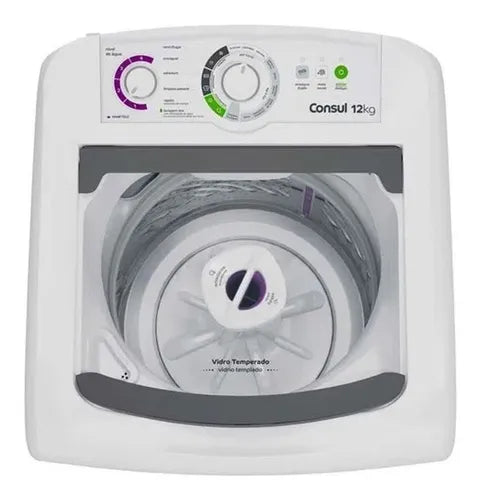 Máquina de Lavar Consul Cwh12bb Branca 12kg com Dosagem Econômica e Ciclo Edredom