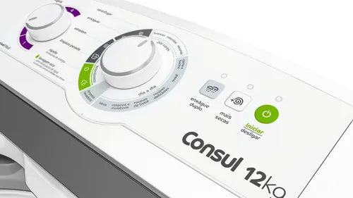 Máquina de Lavar Consul Cwh12bb Branca 12kg com Dosagem Econômica e Ciclo Edredom