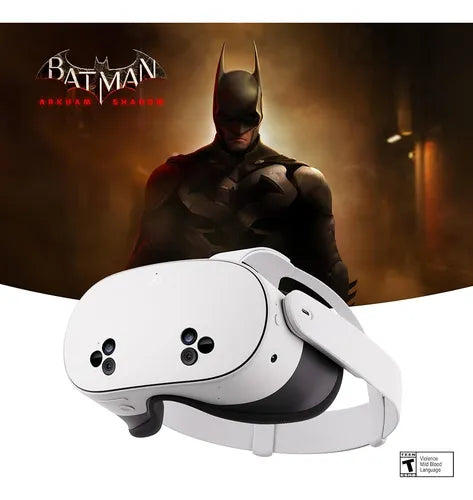 Óculos De Realidade Virtual Meta Quest 3s 128gb + Batman: Arkhan Shadow - VR Branco
