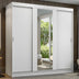 Guarda-roupa Casal Armário Quarto Reno Madesa 3 Portas De Correr Esp Branco 1095H91E
